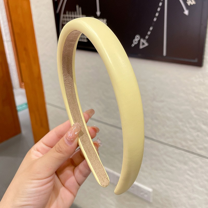 Girls advanced sense summer high cranium at most dopamine headband Sponge candy color wide edge headband