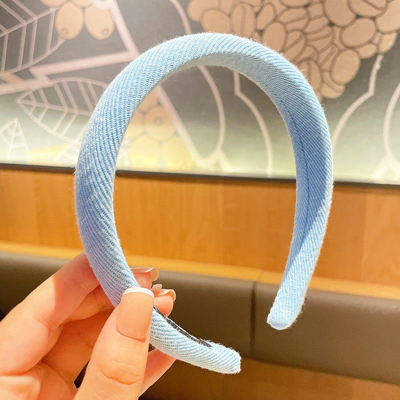 Girls advanced sense summer high cranium at most dopamine headband Sponge candy color wide edge headband