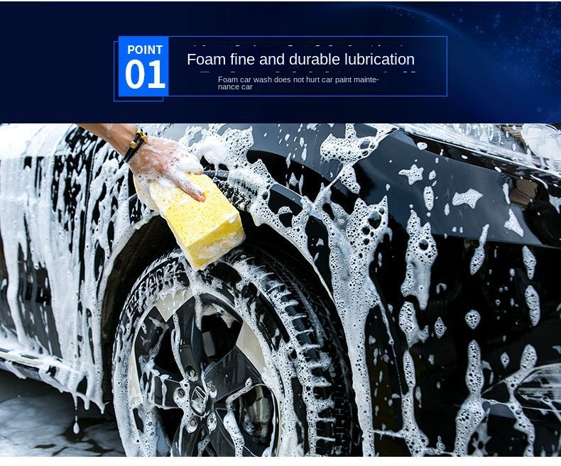 Car wash liquid water wax foam white car cleaning agent decontamination glazing coating wax supplies cleaner