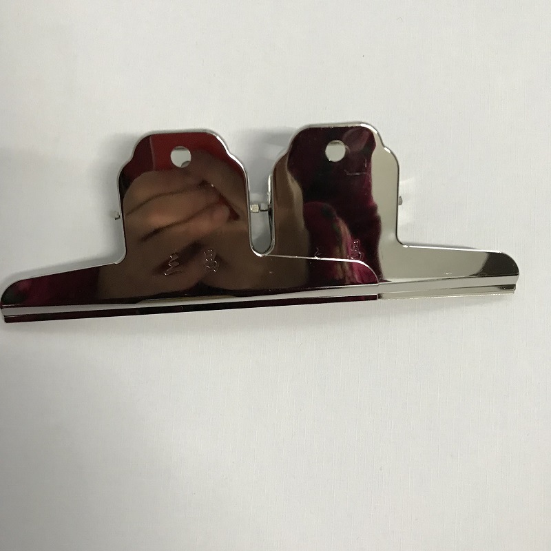 Stainless steel clip mountain clip diameter 14.5cm drawing board clip office bill clip mountain clip