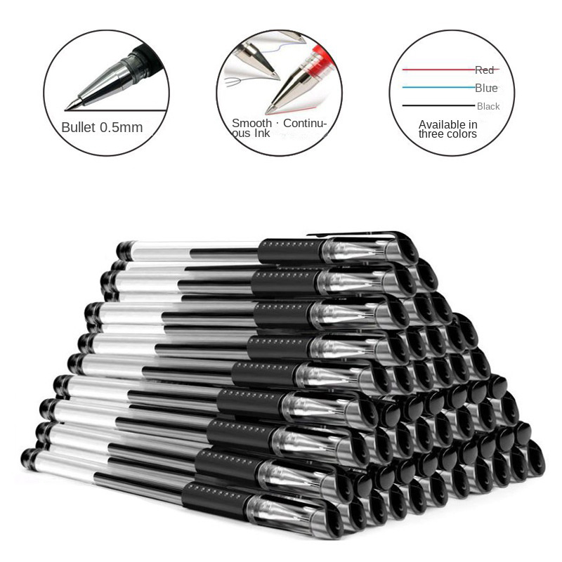 Scrub Bullet Office Carbon 0.5mm Gel Pen Signature Pen Student Office Culture and Education Wholesale