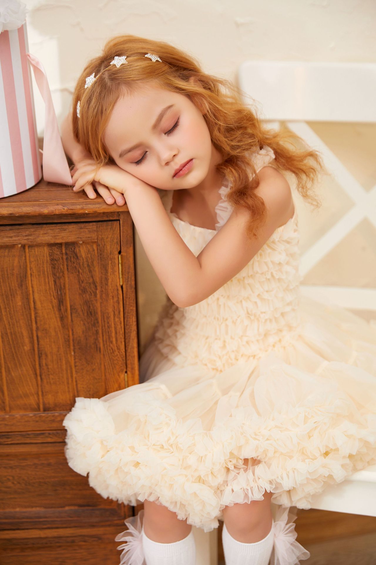 European and American children’s wear sling princess dress birthday gift dress girls princess dress fluffy children’s dress