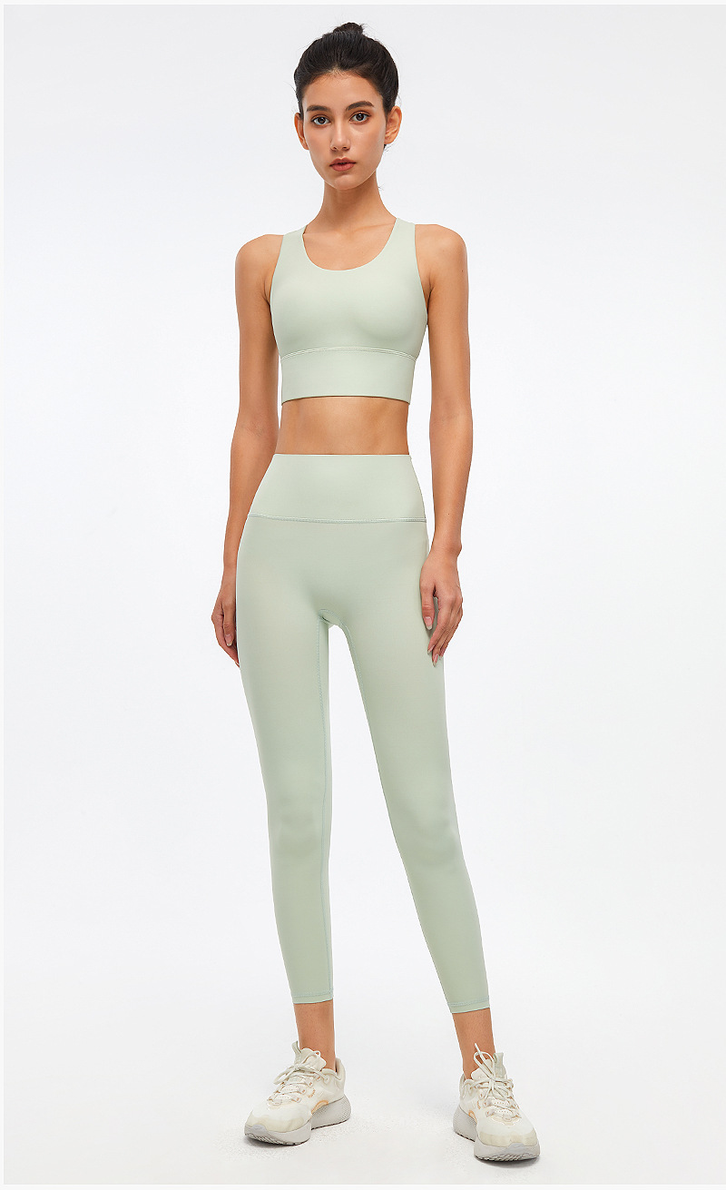 Yoga suit women gathered shape fitness sports underwear breathable bottoming yoga pants women’s high waist hip-lifting outer wear