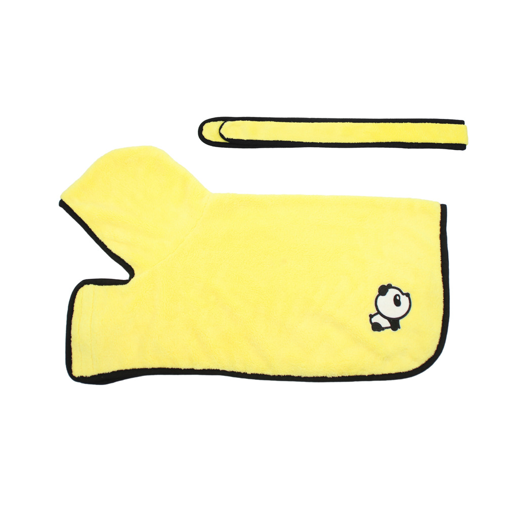 Absorbent Pet Bathrobe Bath Towel Quick-drying Microfiber Dog Cat Cross-border Pet Supplies