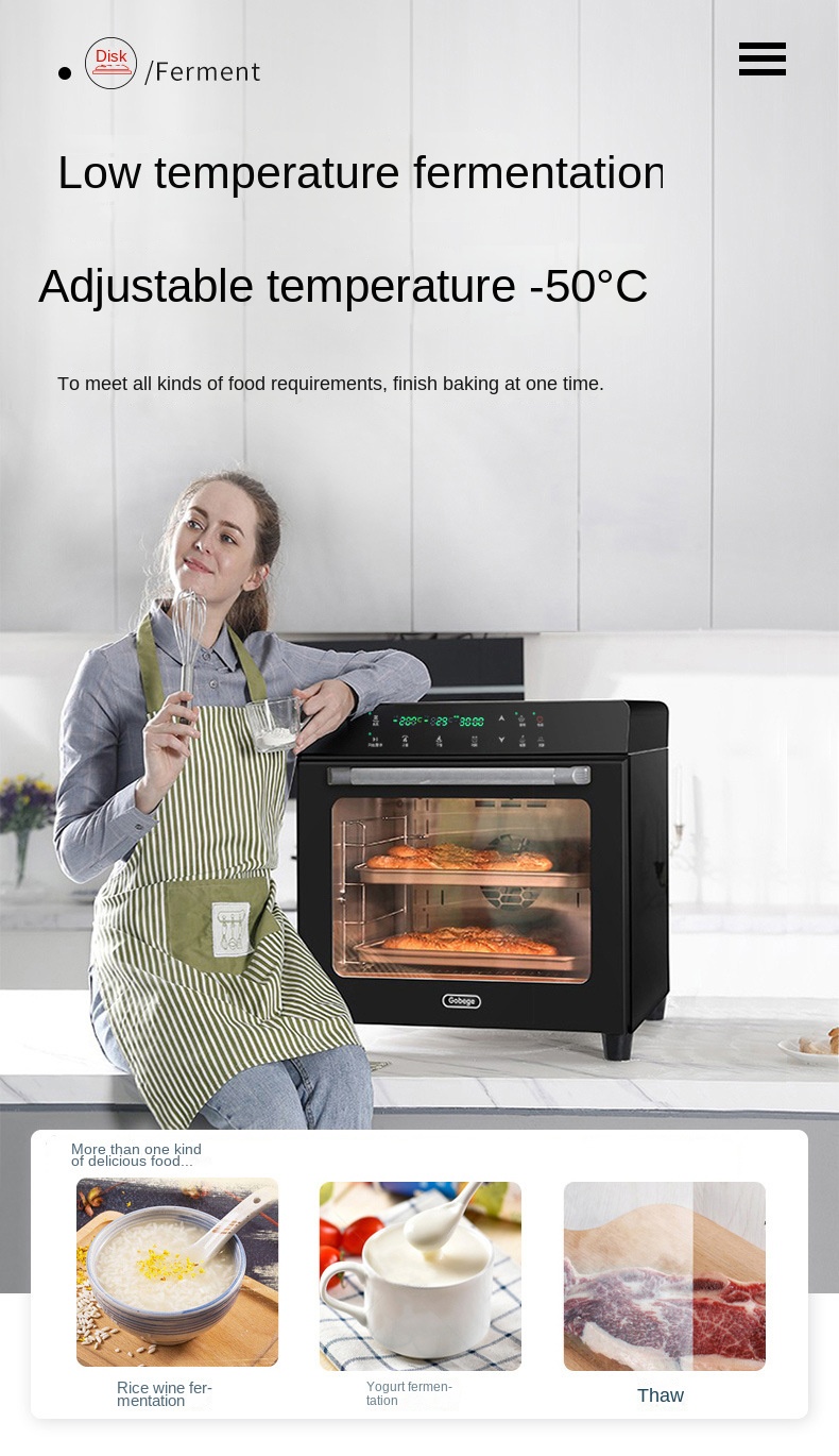 Household private room oven baking large-capacity commercial wind stove wind flat two-in-one electric oven