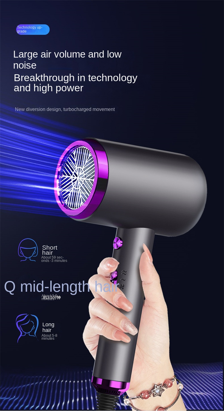 New hair dryer home hair salon high power hot and cold hair care hair dryer foreign trade gift hair dryer factory on behalf of