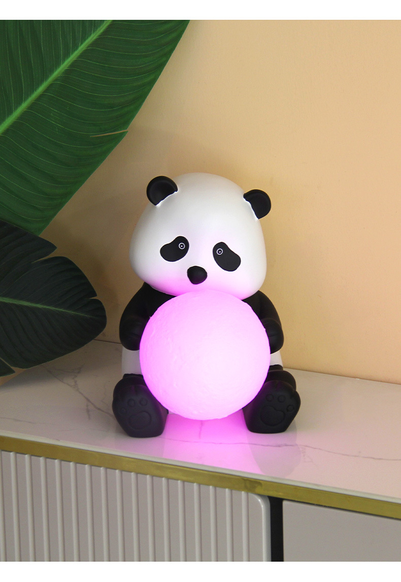 Panda Entrance Cabinet Key Storage Ornament Bracket Living Room Shoe Cabinet