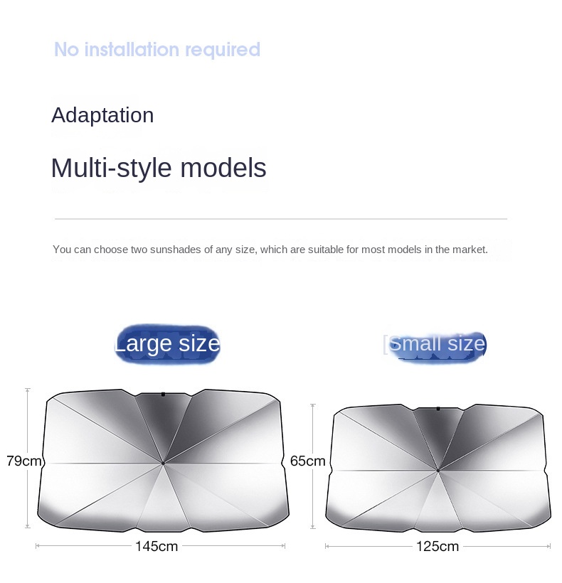 Car sunshade sunscreen heat insulation parasol car windshield sun visor car car sunshade