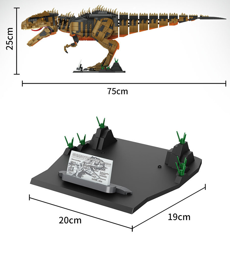 Large Dinosaur Tyrannosaurus Rex Compatible with Lego Building Blocks Assembling Toys Puzzle Boys Difficult Children’s Gifts