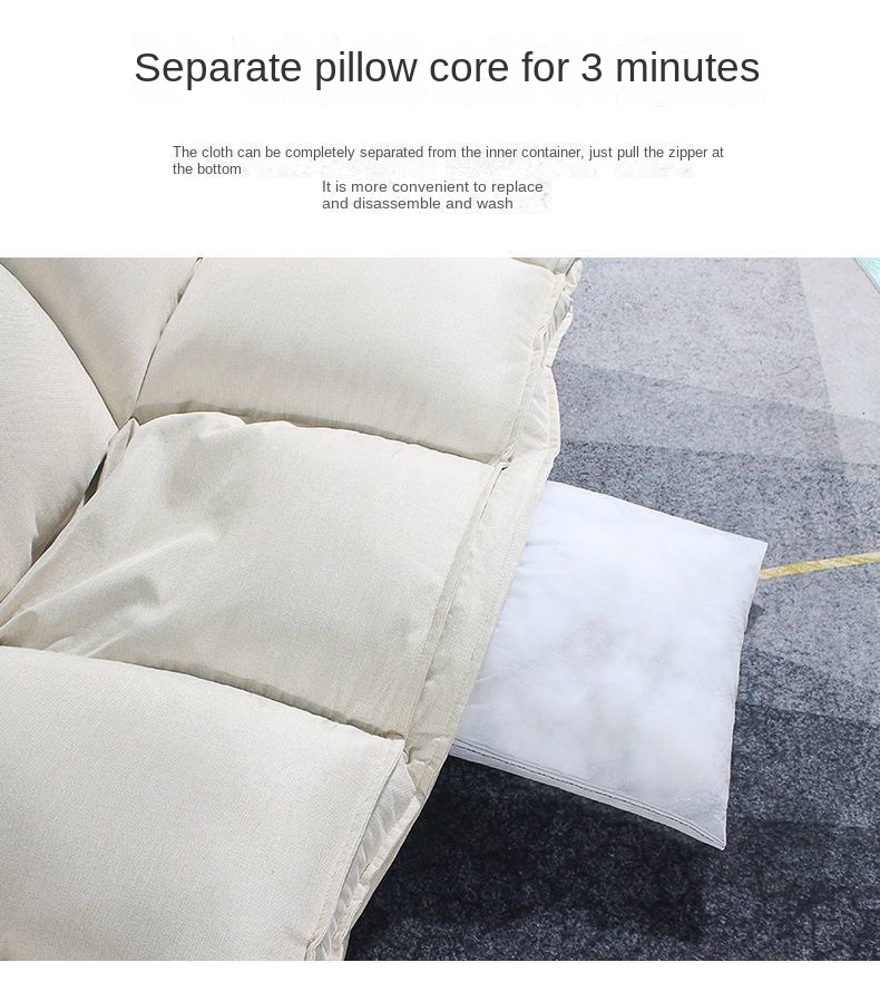 Lazy sofa tatami folding double small apartment net red style bedroom single simple floor sofa bed dual-use