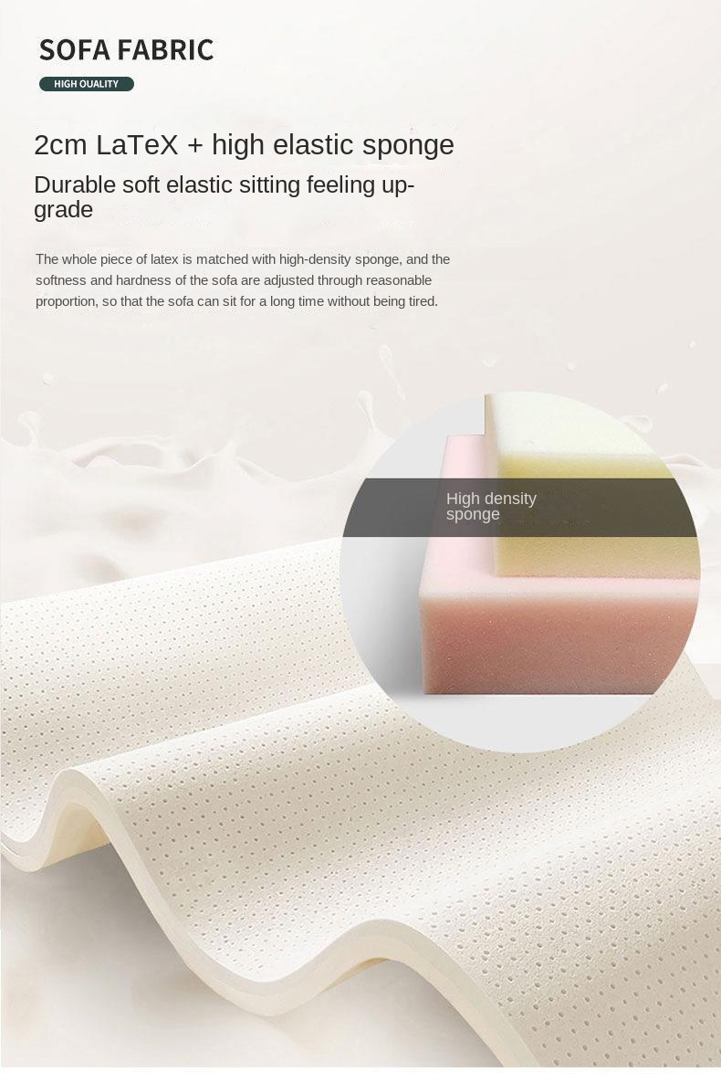 Italian wash-free technology fabric sofa small apartment living room single double three Nordic simple combination small sofa