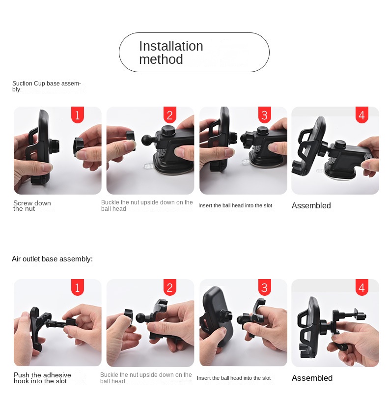 Car navigation frame car mobile phone holder suction cup air outlet multi-function mobile phone holder car car holder