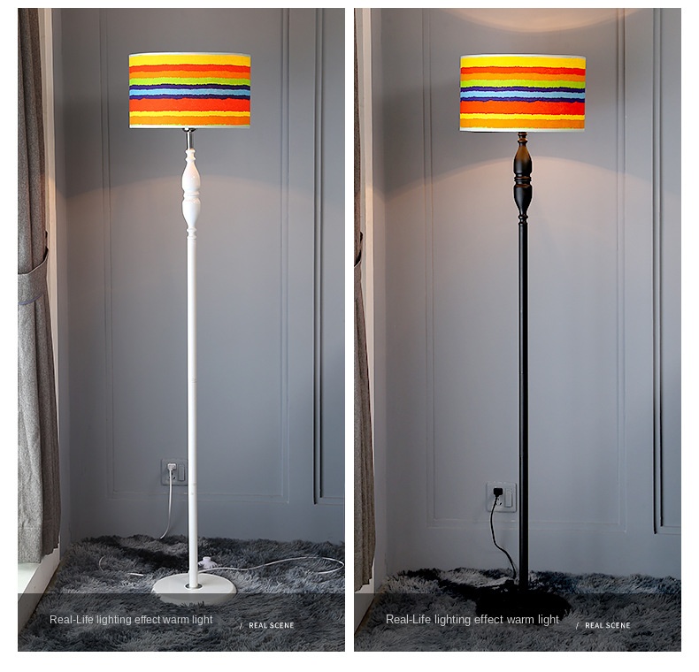 Amazon Living Room Floor Lamp Creative Personality Decoration Bedroom Lamp Nordic Style Simple Study LED Floor Lamp