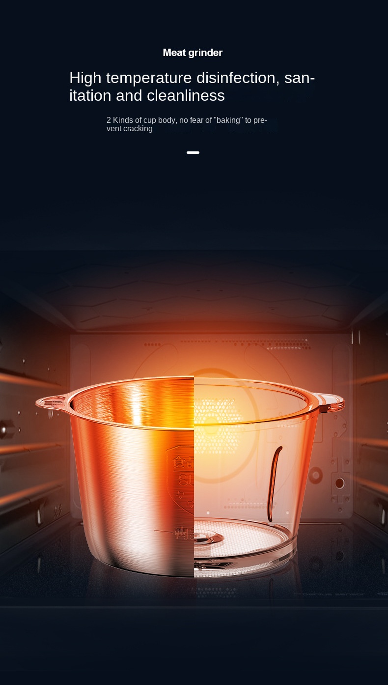 Cross-border kitchen household 304 electric meat grinder multi-functional meat mincer high-power four-knife meat blender