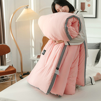 Washed cotton summer cool quilt air-conditioning quilt printed single and double summer quilt student dormitory quilt core event gift wholesale