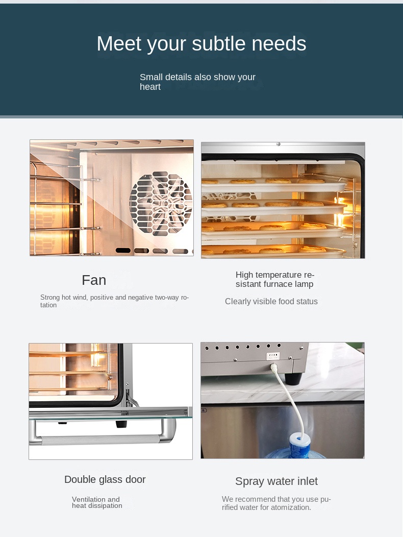 Household private room oven baking large-capacity commercial wind stove wind flat two-in-one electric oven