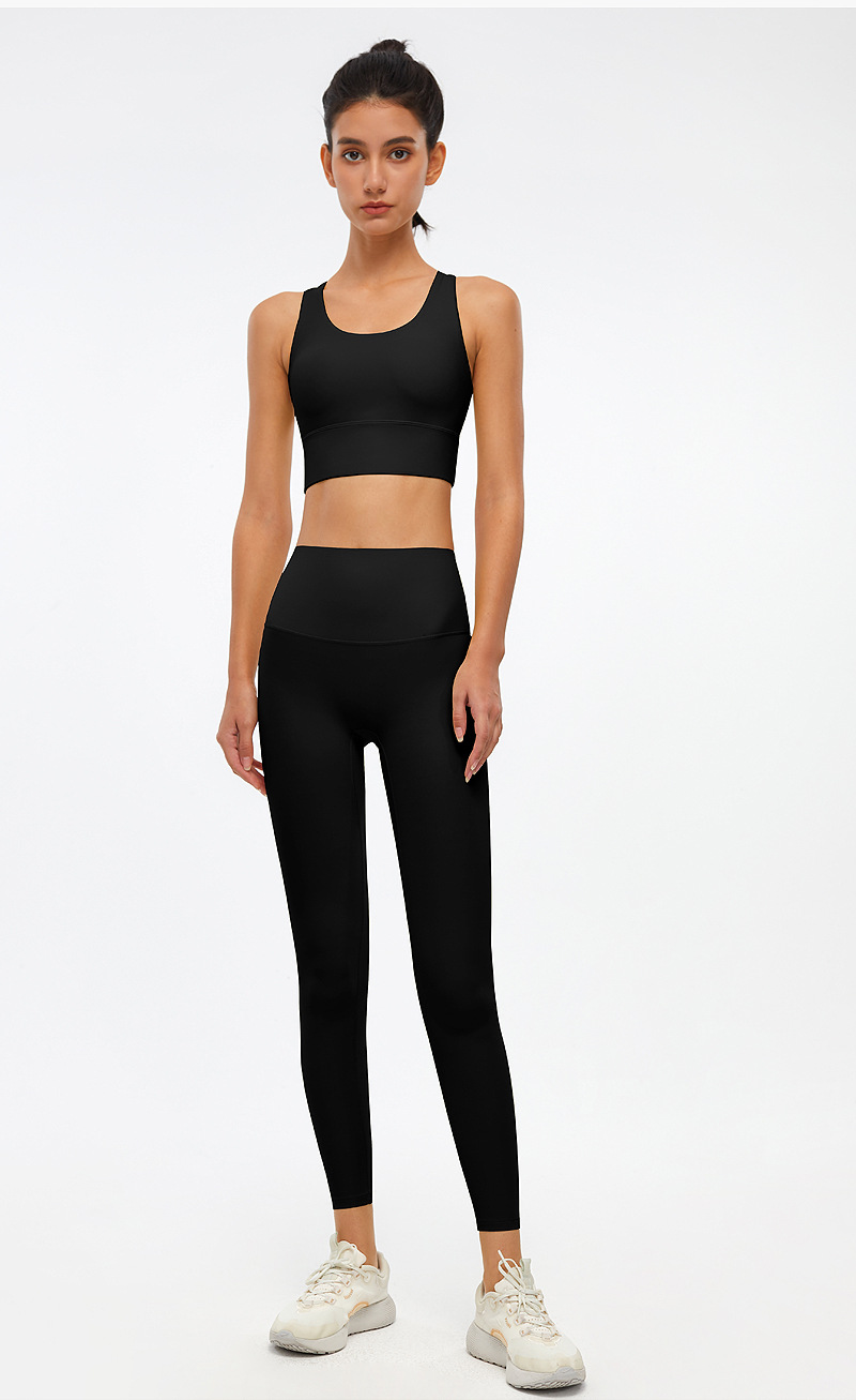 Yoga suit women gathered shape fitness sports underwear breathable bottoming yoga pants women’s high waist hip-lifting outer wear