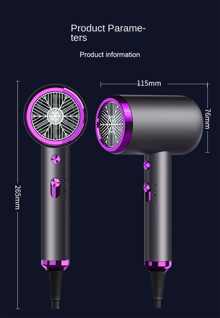 New hair dryer home hair salon high power hot and cold hair care hair dryer foreign trade gift hair dryer factory on behalf of