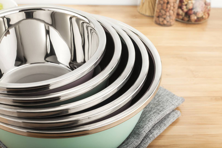 Colored stainless steel basin thickened household seasoning tank washing basin egg-beating basin cooking basin and wash basin color basin wholesale