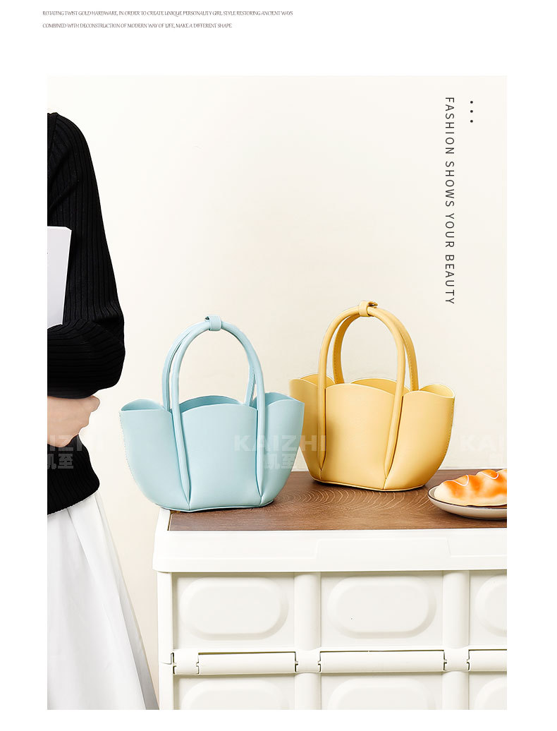 New niche design flower petal hand carry mother and child Messenger handbag cross-border fashion simple all-match handbag