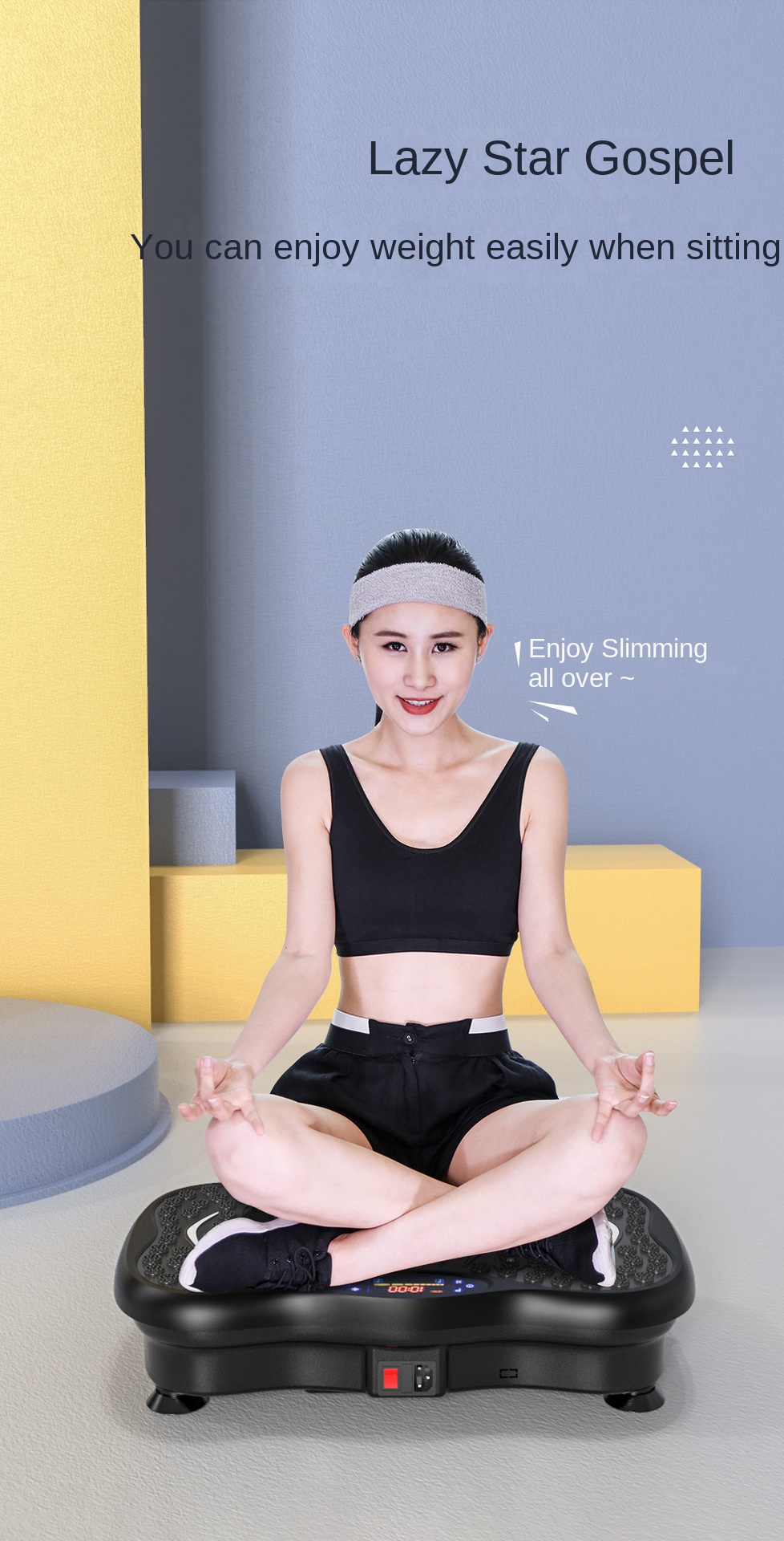 Lazy fat rejection machine vertical rhythm shaking machine factory vibration platform body shaping machine home sports fitness equipment