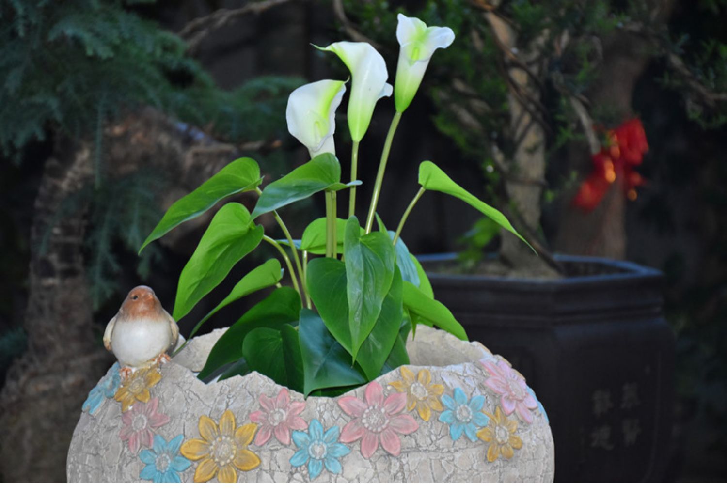 Top-floor balcony decoration flower pot turtle large landscaping lawn garden villa succulent American outdoor garden gardening