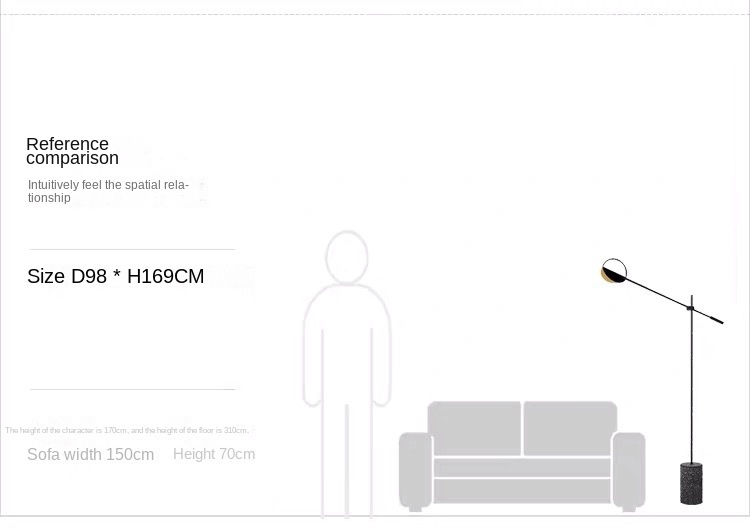 Modern minimalist living room floor lamp personalized terrazzo bedroom bedside study Nordic designer decorative led lamp