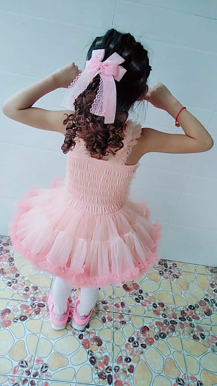 European and American children’s wear sling princess dress birthday gift dress girls princess dress fluffy children’s dress