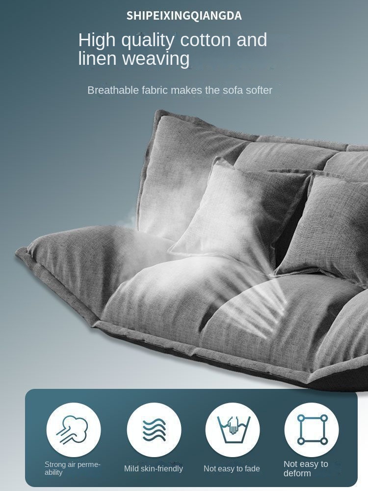 Lazy sofa tatami folding double small apartment net red style bedroom single simple floor sofa bed dual-use