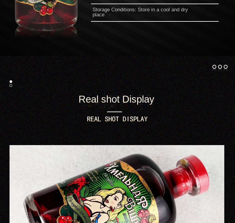 Belarusian foreign wine red lips dream cherry liqueur 17.5%vol500ml prepared wine liqueur