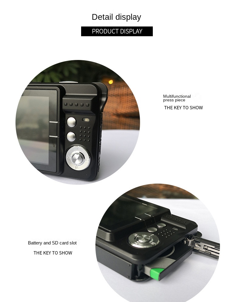 48 million pixel ccd high-definition digital camera k09 retro student card camera selfie video camera