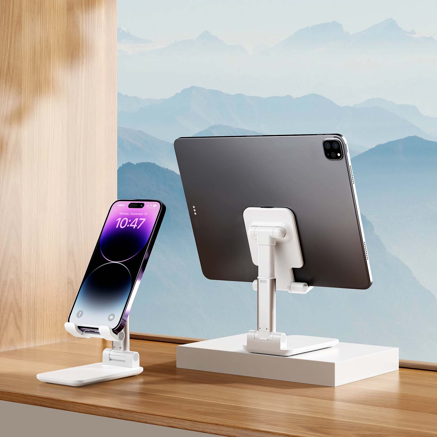 Adjustable Tablet Stand Aluminum Portable Aluminum Alloy Tablet Live Phone Stand Foldable Tablet Phone Tablet Stand