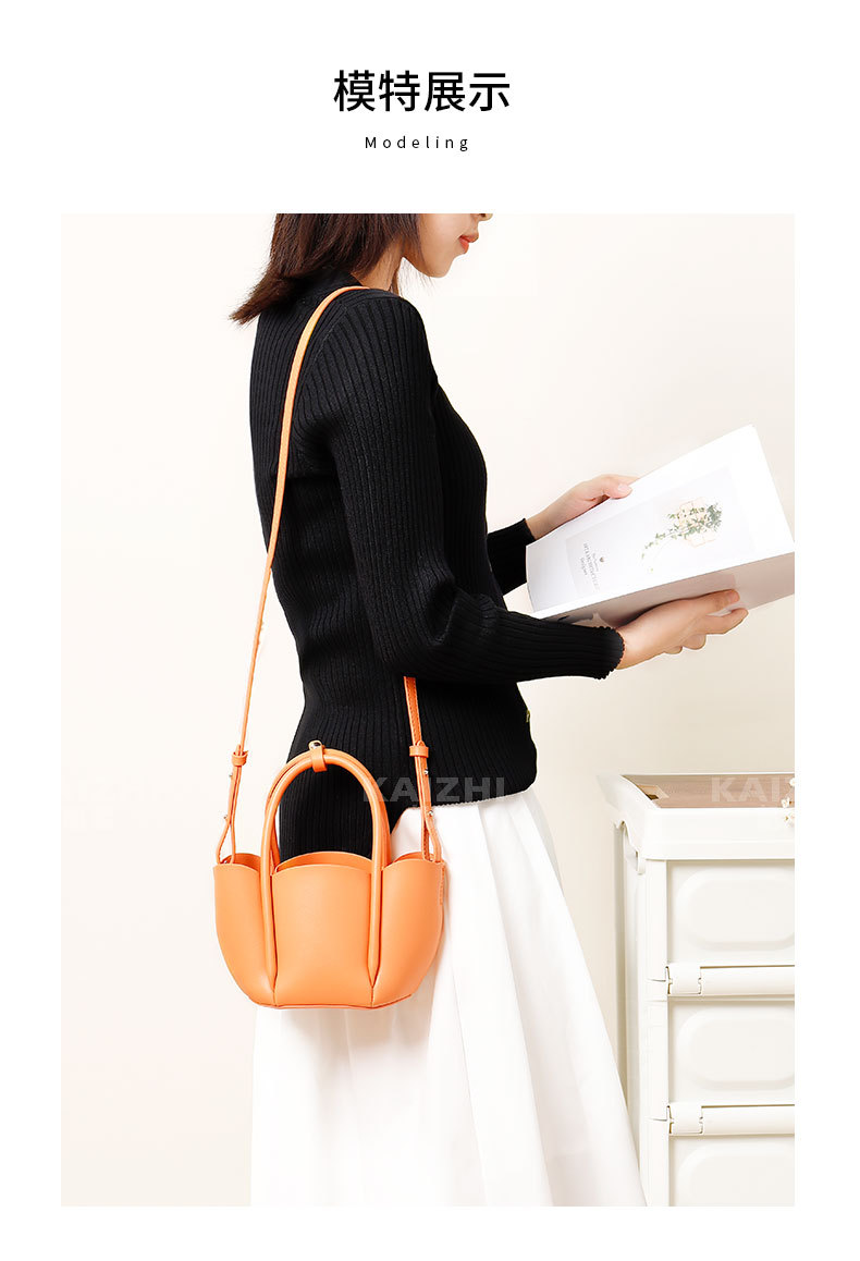 New niche design flower petal hand carry mother and child Messenger handbag cross-border fashion simple all-match handbag
