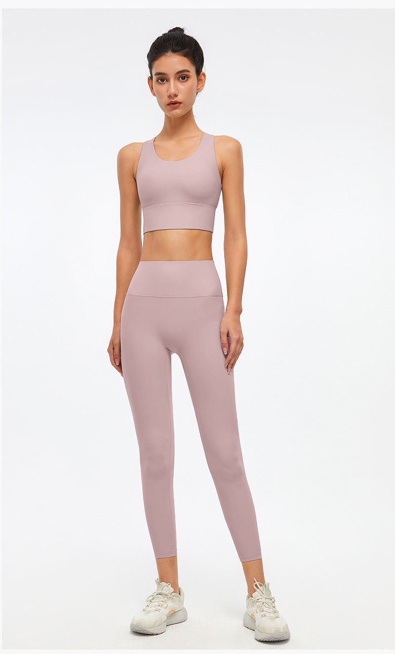 Yoga suit women gathered shape fitness sports underwear breathable bottoming yoga pants women’s high waist hip-lifting outer wear