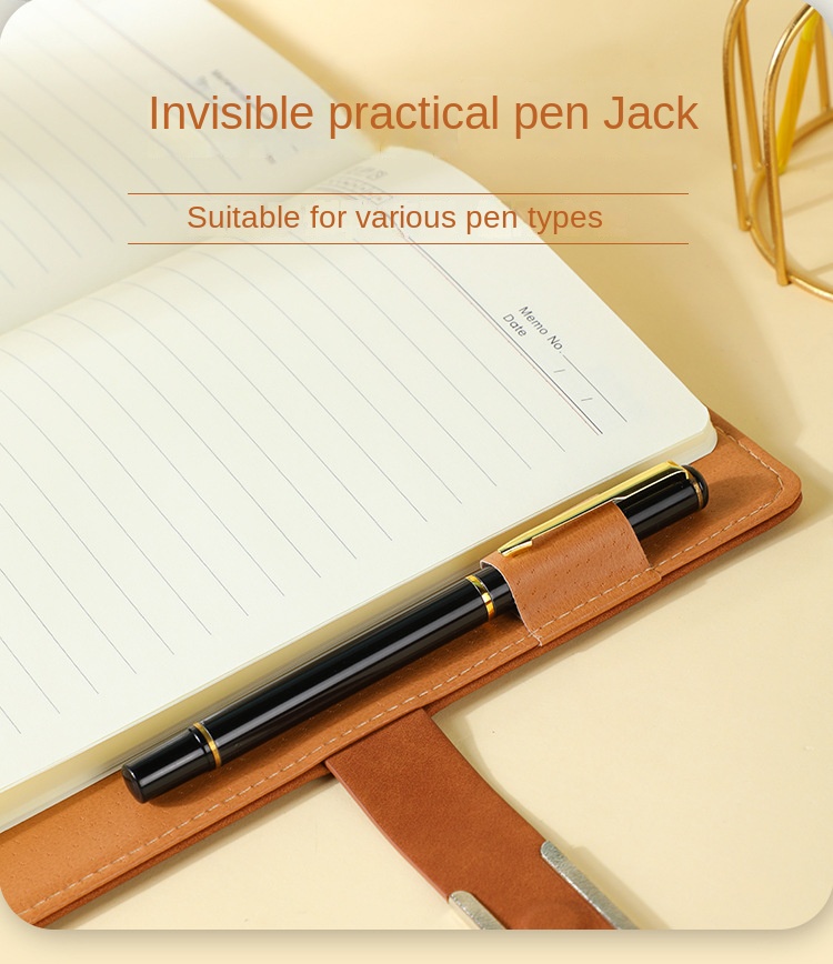 Book high-value business office A5 notebook custom logo hand book soft leather B5 wholesale notepad