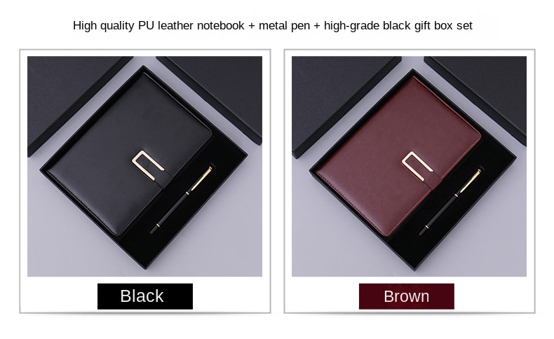 High-end business notebook with logo creative a5 notepad set office culture and education book diary wholesale