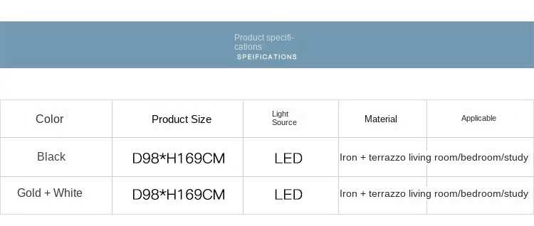 Modern minimalist living room floor lamp personalized terrazzo bedroom bedside study Nordic designer decorative led lamp