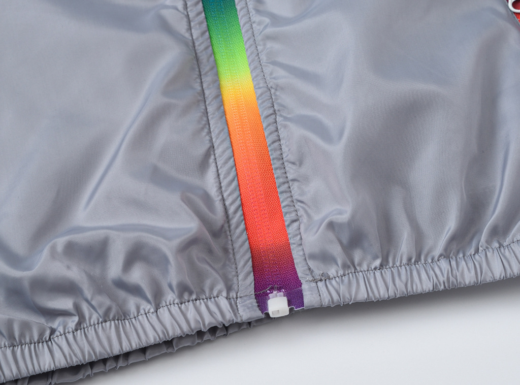 Summer new children’s clothing children’s sun protection clothing jacket boys and girls skin clothing rainbow hooded sun protection clothing air-conditioning shirt