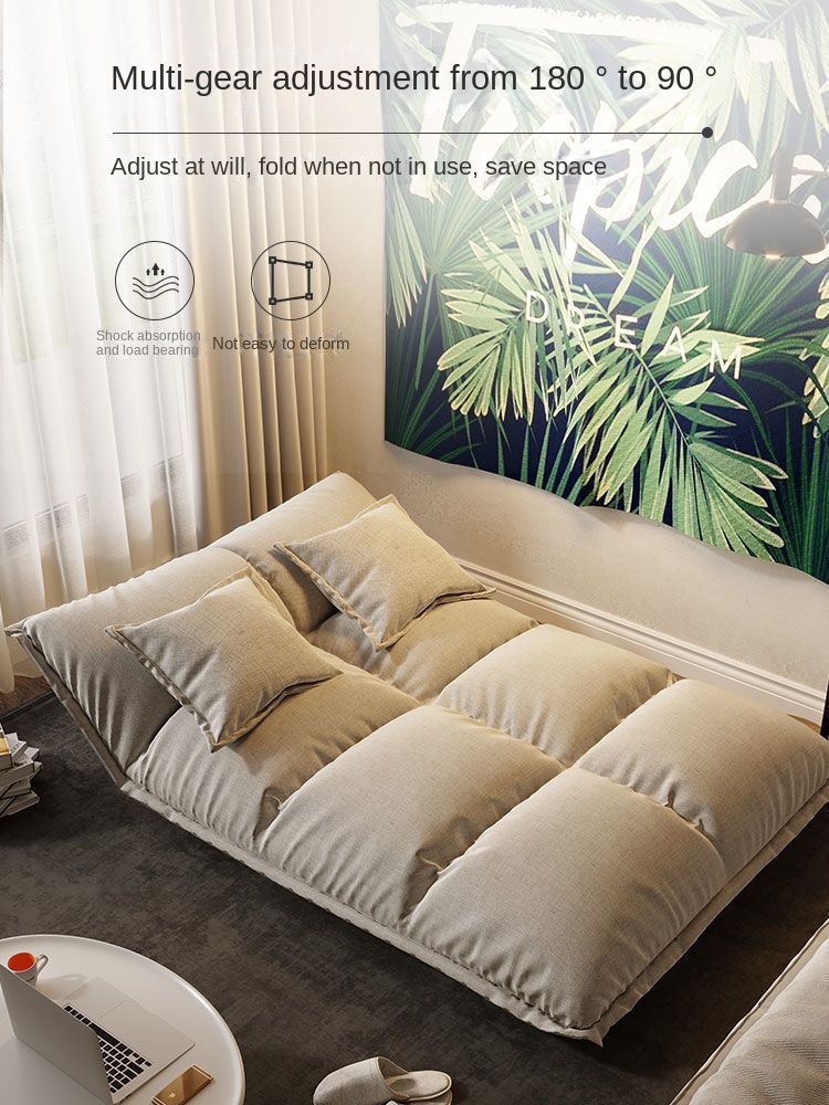 Lazy sofa tatami folding double small apartment net red style bedroom single simple floor sofa bed dual-use