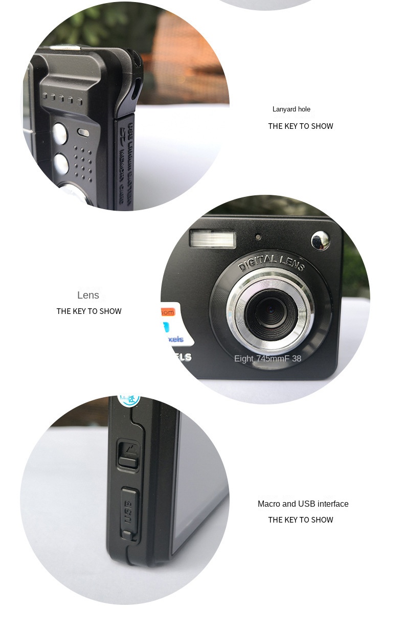 48 million pixel ccd high-definition digital camera k09 retro student card camera selfie video camera