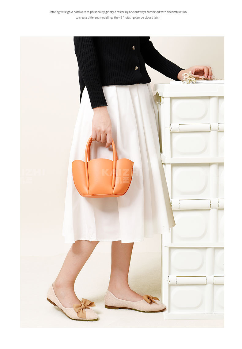 New niche design flower petal hand carry mother and child Messenger handbag cross-border fashion simple all-match handbag