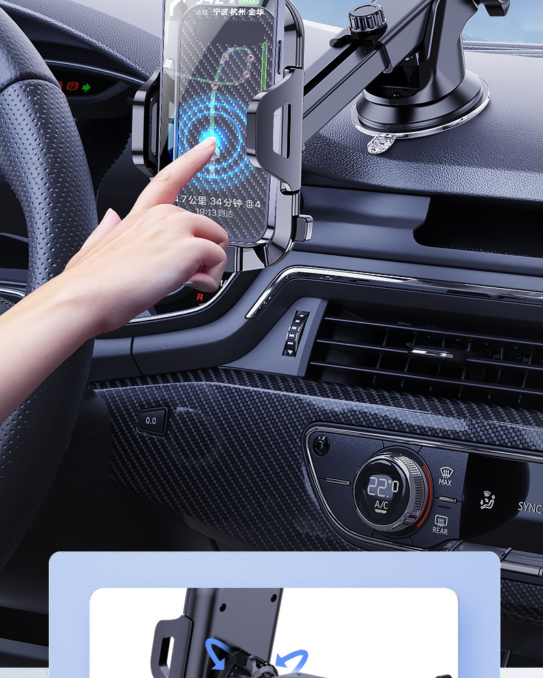 Car navigation frame car mobile phone holder suction cup air outlet multi-function mobile phone holder car car holder