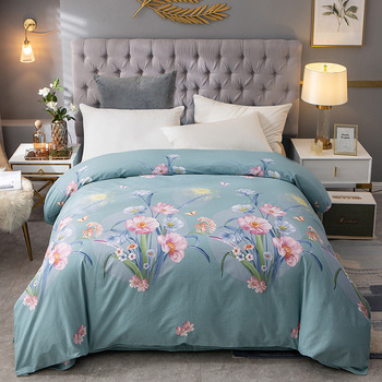 Washed cotton summer cool quilt air-conditioning quilt printed single and double summer quilt student dormitory quilt core event gift wholesale