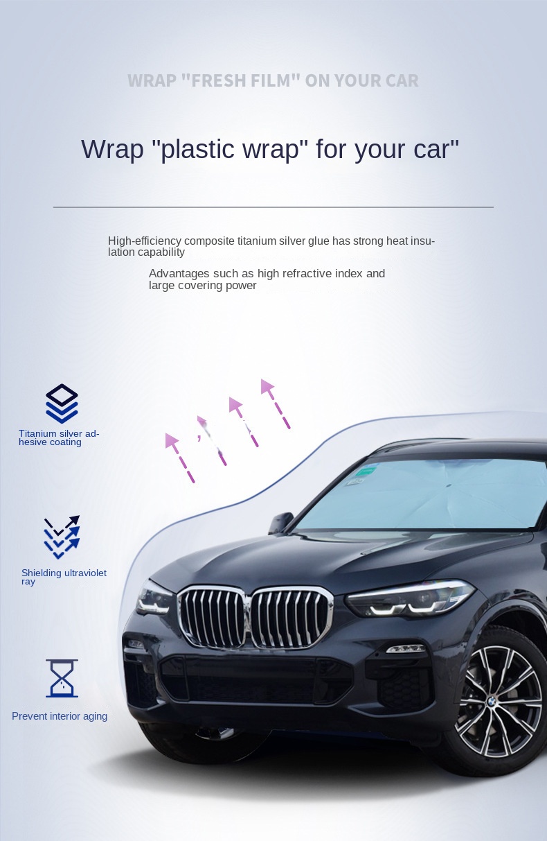 Car sunshade sunscreen heat insulation parasol car windshield sun visor car car sunshade