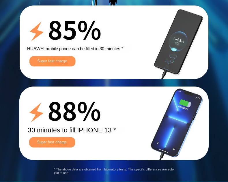 66W ultra-fast charging comes with a line charging treasure 20000 mAh ultra-large capacity mobile power