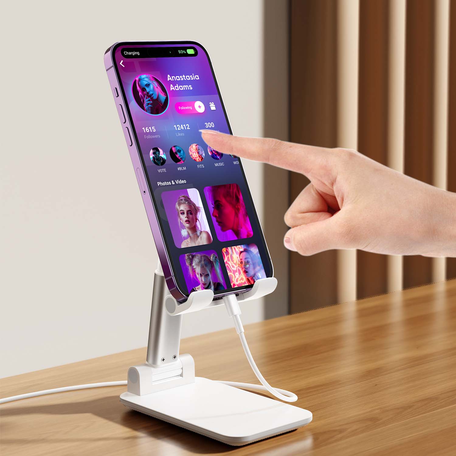 Adjustable Tablet Stand Aluminum Portable Aluminum Alloy Tablet Live Phone Stand Foldable Tablet Phone Tablet Stand