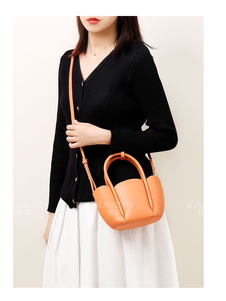 New niche design flower petal hand carry mother and child Messenger handbag cross-border fashion simple all-match handbag