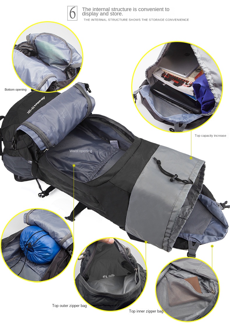 New large-capacity outdoor travel bag hiking sports mountaineering bag backpack casual backpack spot wholesale