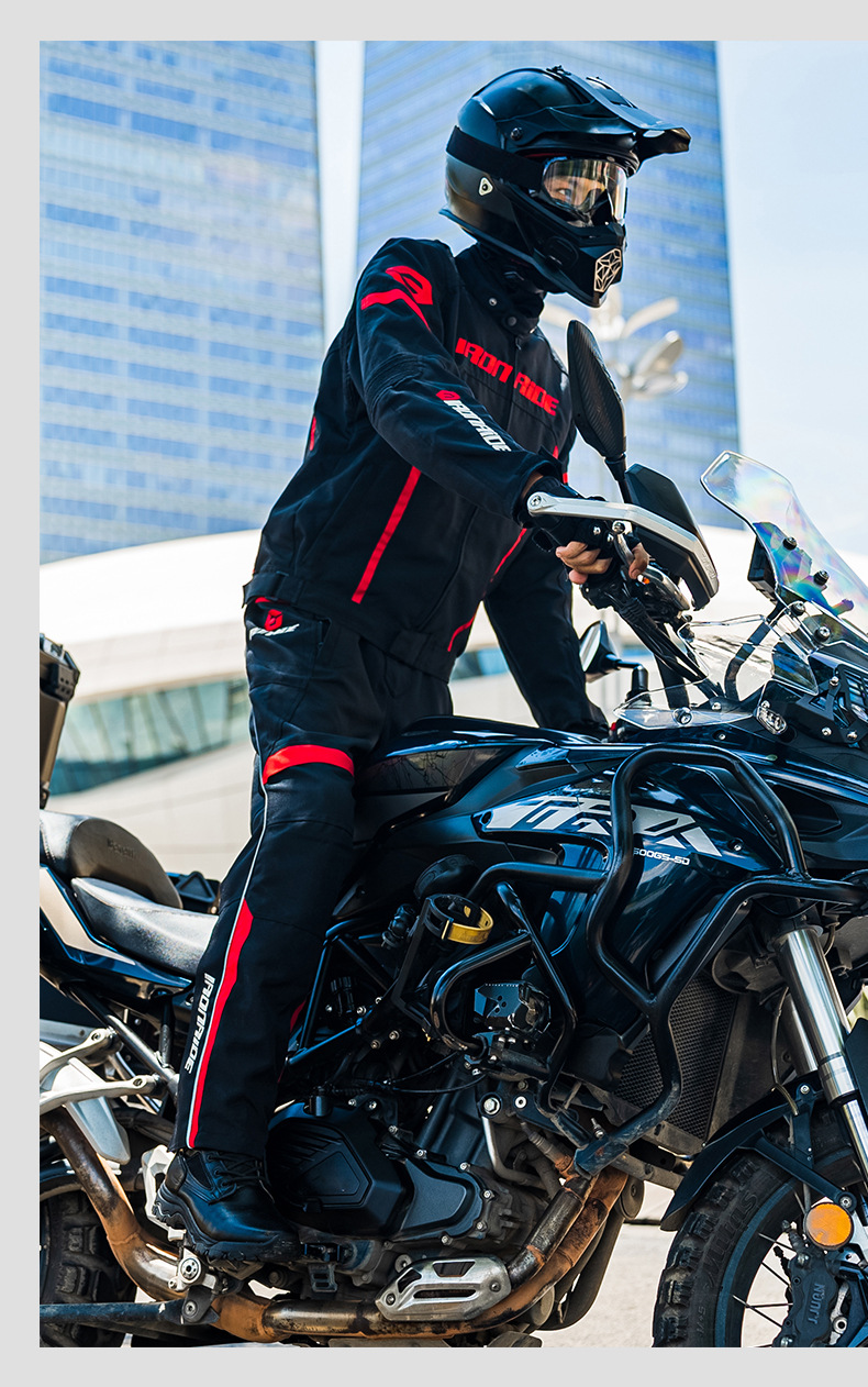 Motorcycle Riding Suit Warm Motorcycle Suit Men’s Four Seasons Racing Suit Summer Jacket Breathable Rainproof Motorcycle Pants