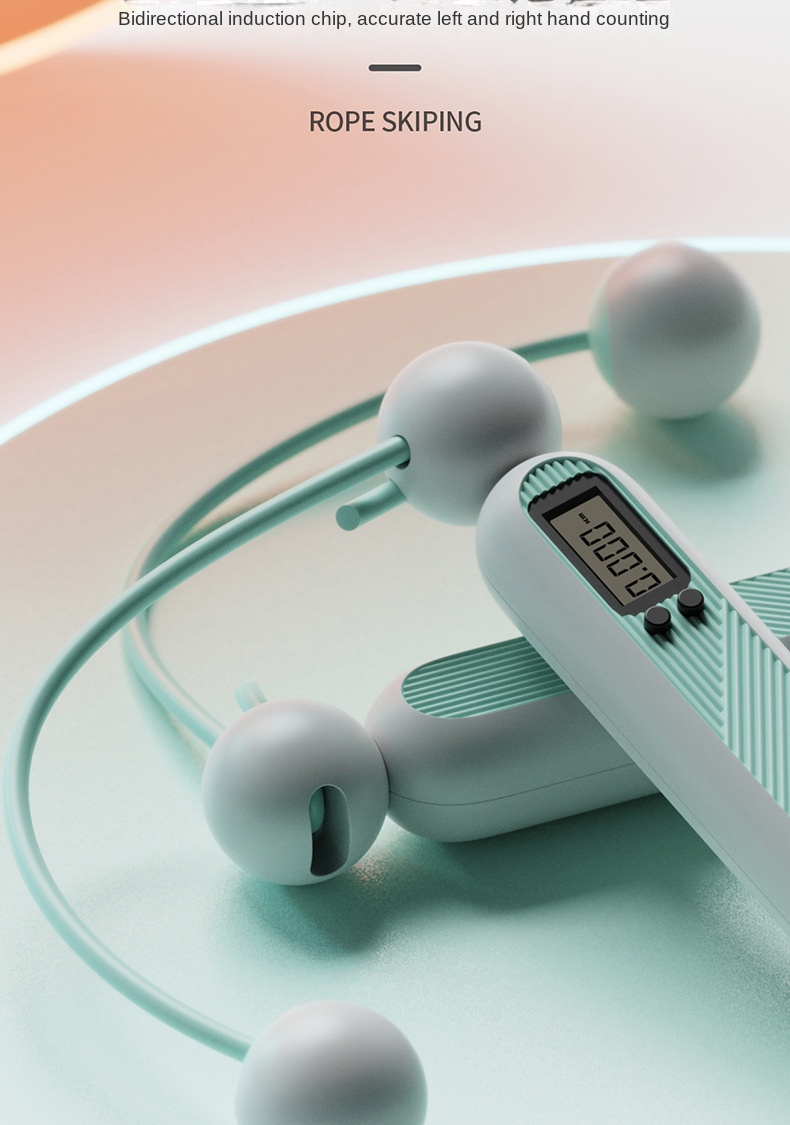 Counting rope skipping rope sports high school entrance examination counting skipping rope adult dual-use electronic counting skipping rope manufacturers wholesale